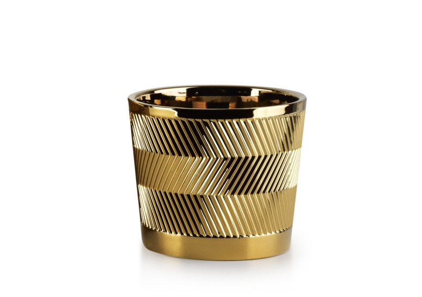 Cache-pot NEVA - Céramique blanche Ø13.5 x H11 cm - HTYE2434 - Mondex