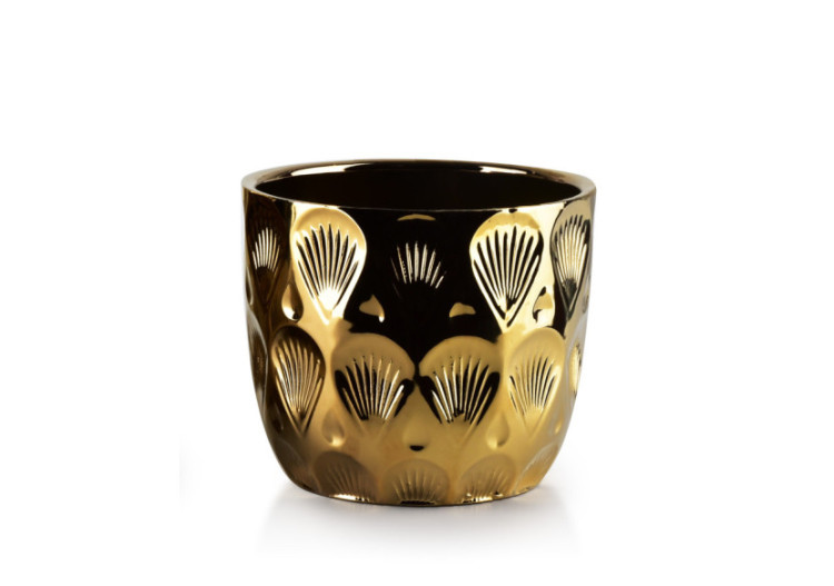 Cache-pot Neva - Diamètre 14 cm, Hauteur 12.5 cm - HTYE2557-PROM - Mondex