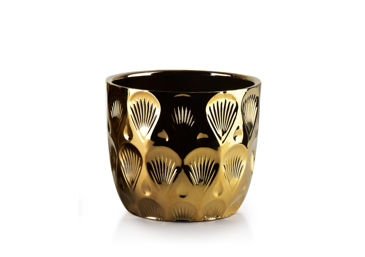 Cache-pot Neva - Diamètre 14 cm, Hauteur 12.5 cm - HTYE2557-PROM - Mondex