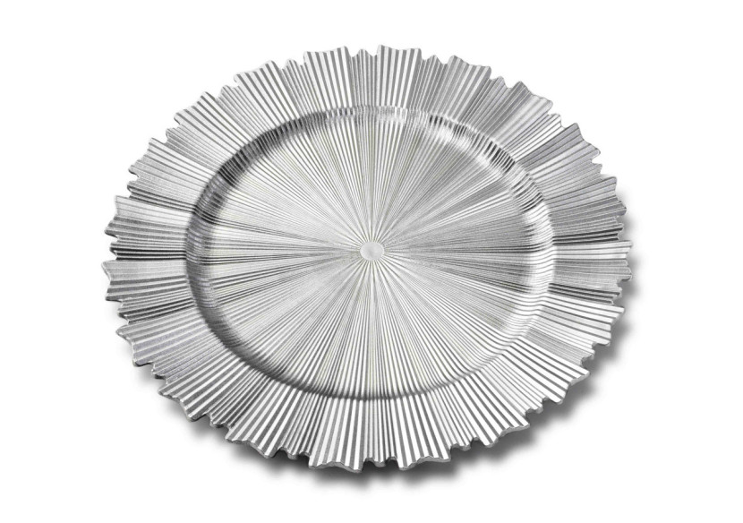 Sous-assiette BLANCHE COLOURS - Décorative 33x33x2cm - HTOS9143 - Mondex