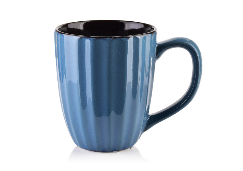 Mug EVIE BLUE - Céramique 400ml 9x13xh10,5cm - HTPW4951 - Affekdesign By Mondex Mug EVIE BLUE - Céramique 400ml 9x13xh10,5cm - HTPW4951 - Affekdesign By Mondex