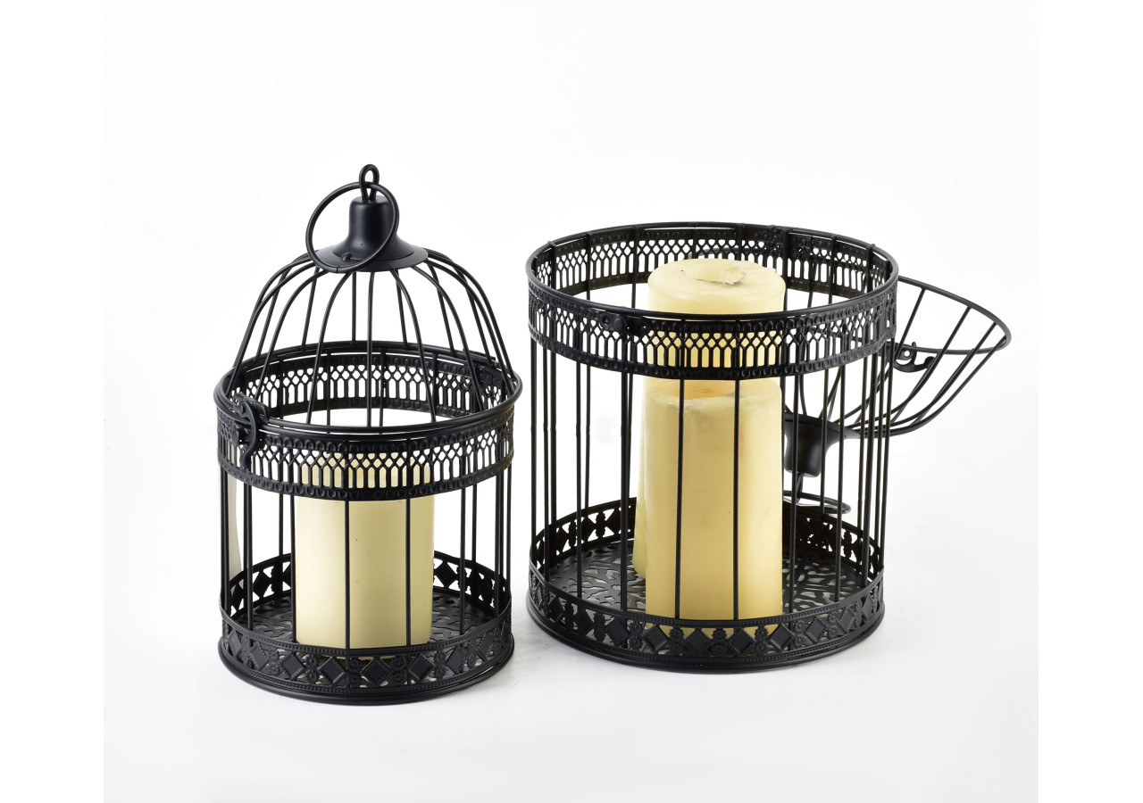 Cage Décorative MARLISE L - Charme et Élégance - HTOP2647 - Mondex