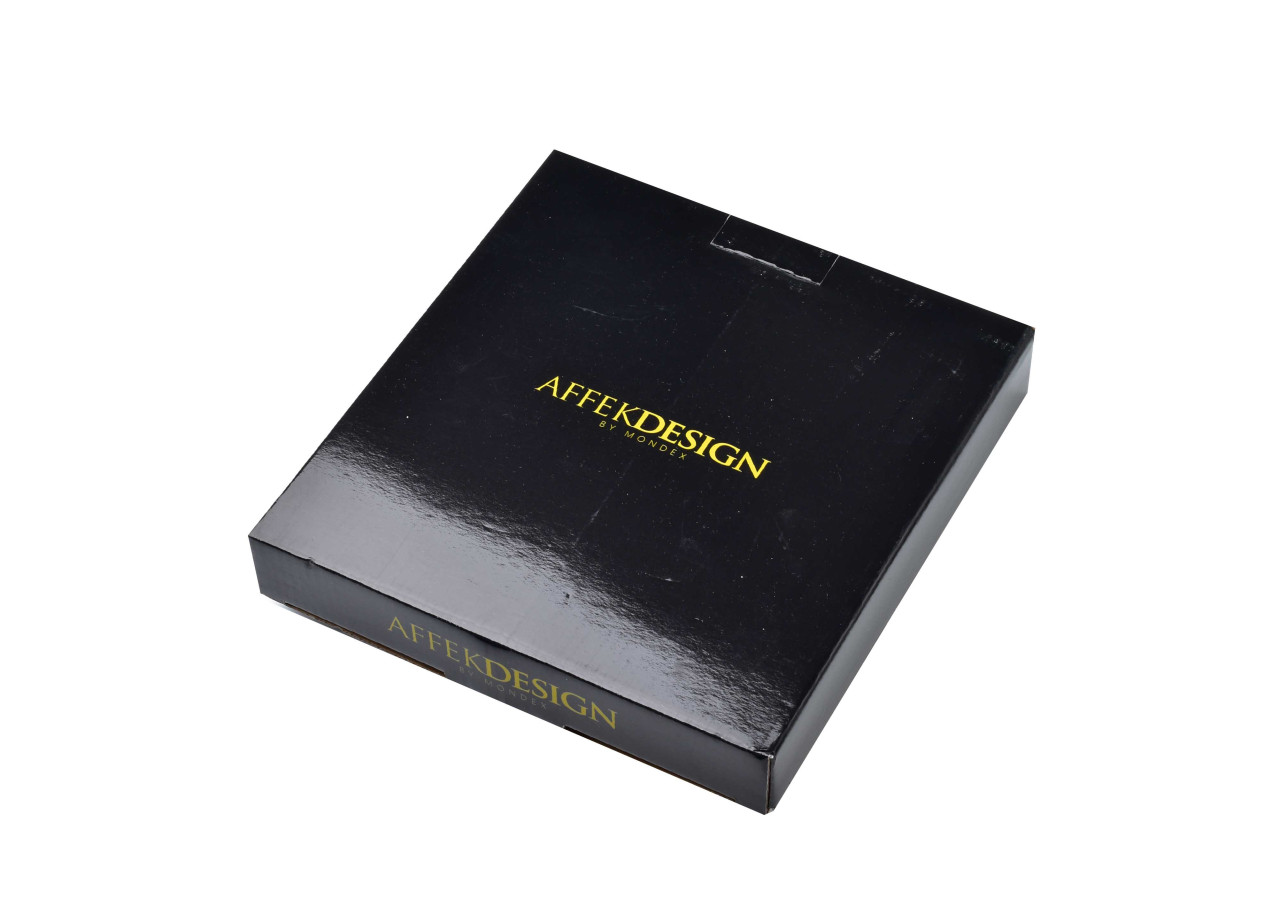 Assiette de Dessert RALPH WHITE - Lot de 2, Hexagonale 24.5cm x 21cm x h2cm - HTDB8546-PROM - Affekdesign By Mondex