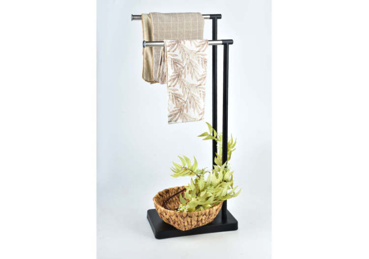 Porte-serviettes DEA - 2 bras, design moderne - HTWM2008-PROM - Bathlab By Mondex 2