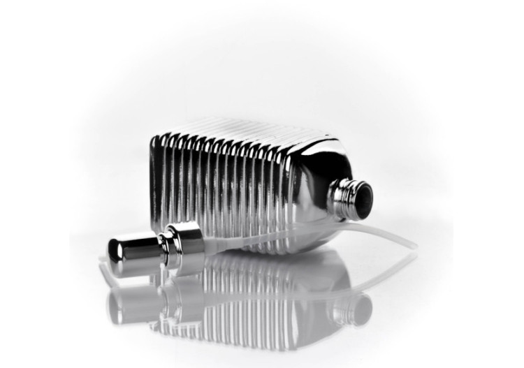 Distributeur de savon TESSA Argent - h19cm x 7.8cm - HTWM6013 - Bathlab By Mondex 2