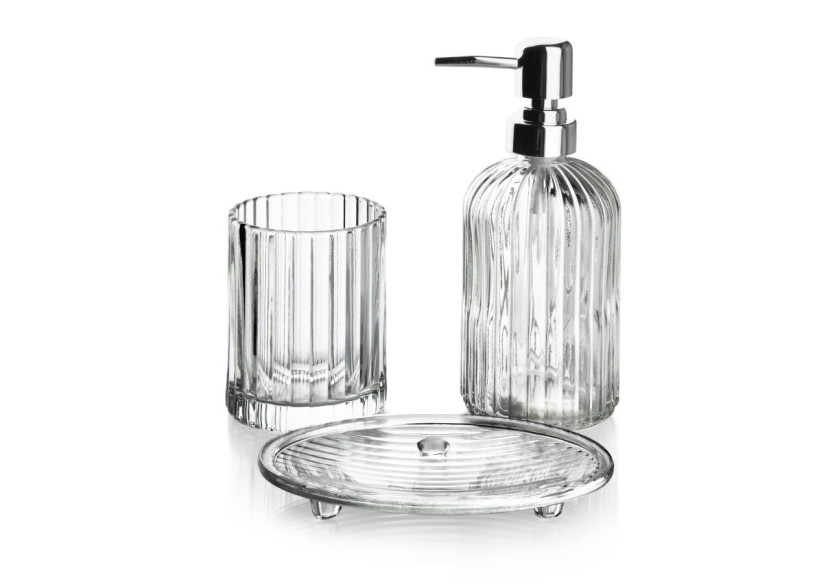 Ensemble de Salle de Bain ARI - 3 pièces avec pompe argentée - HTWM6150-PROM - Bathlab By Mondex