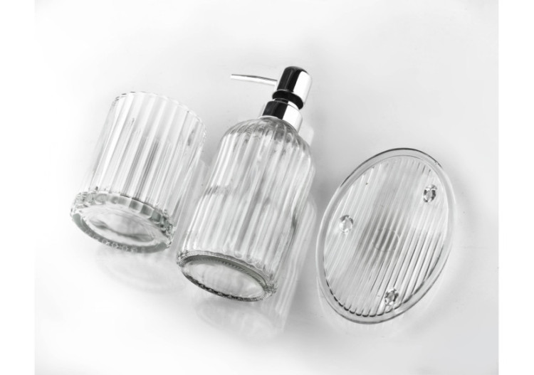 Ensemble de Salle de Bain ARI - 3 pièces avec pompe argentée - HTWM6150-PROM - Bathlab By Mondex 2