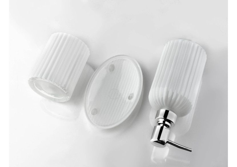 Ensemble de Salle de Bain ARI WHITE - 3 pièces finition mate blanche - HTWM6198-PROM - Bathlab By Mondex