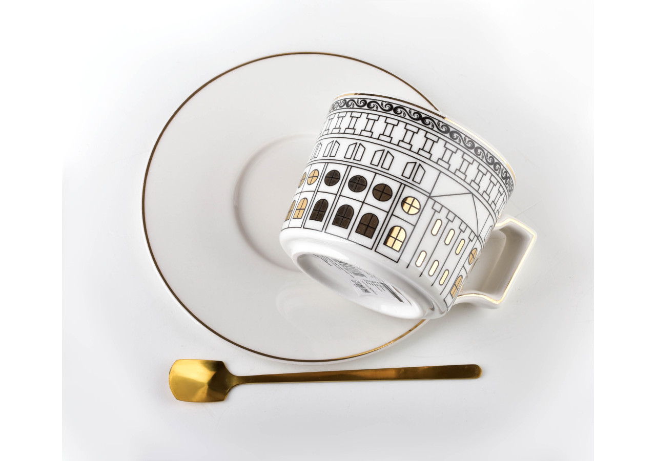 Tasse OTIS avec Soucoupe - 220ml - HTPL8642-PROM - Affekdesign By Mondex