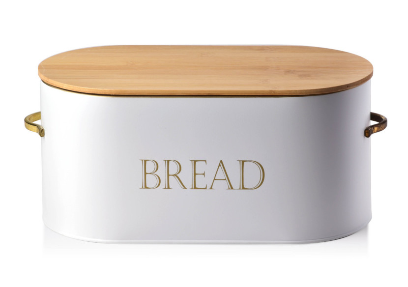 Pain SANDY WHITE - Boîte à pain ovale 34/37,5x18xH16cm - HTBC3646-PROM - Cookini By Mondex Pain SANDY WHITE - Boîte à pain ovale 34/37,5x18xH16cm - HTBC3646-PROM - Cookini By Mondex