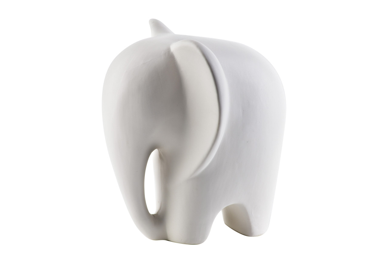 MIA WHITE Figura décorative - 15x13xh16,4cm - HTC9540-PROM - Mondex