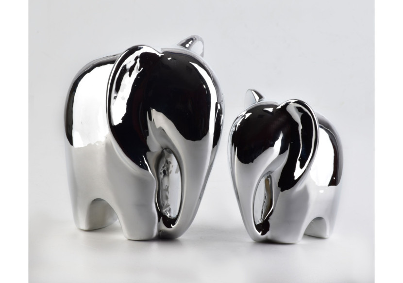 Figurine MIA SILVER - 15 x 13 x 16,4 cm - HTC9571-PROM - Mondex