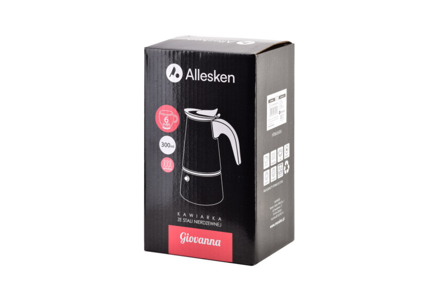 Cafetière GIOVANNA - Acier inoxydable 300ml - HTXA5606-CX - Allesken