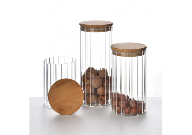 Bocal en verre MODERN KITCHEN - Capacité 1100ml pour la conservation optimale - HTID7635 - Mondex 2