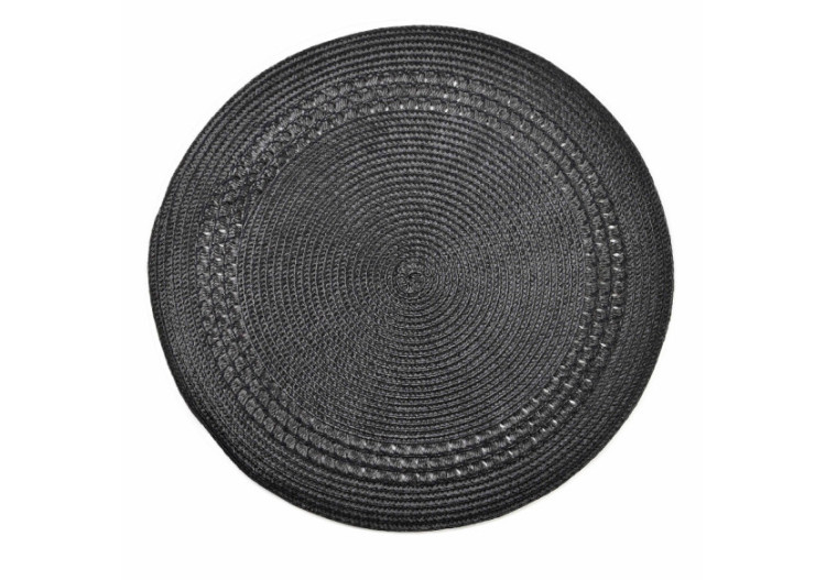 MANDY Nappe de table noire - 38cm - HTA8867-PROM - Mondex