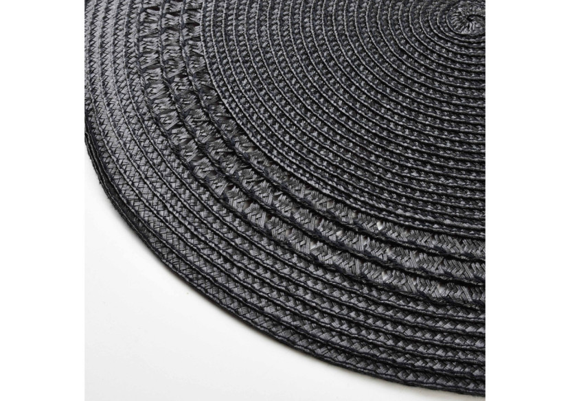 MANDY Nappe de table noire - 38cm - HTA8867-PROM - Mondex