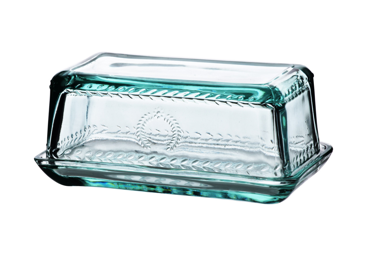 Beurrier en verre ECILA LIGHT - 17x9,7x7,5cm couleur turquoise - HTID9925-PROM - Allesken
