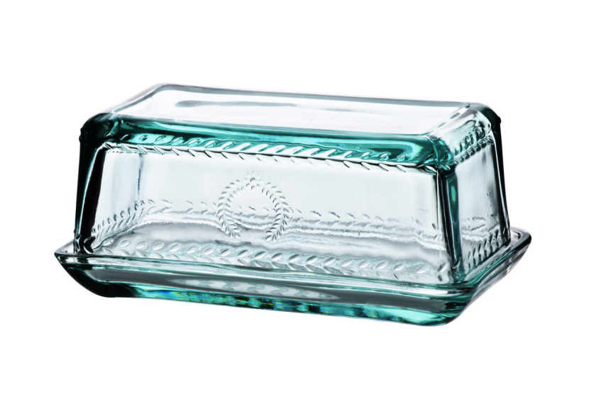 Beurrier en verre ECILA LIGHT - 17x9,7x7,5cm couleur turquoise - HTID9925-PROM - Allesken