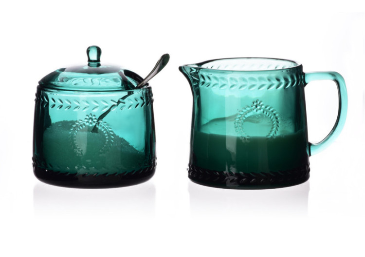 Service à sucre et crémier ECILA DARK - 9cm avec crémier 300ml - HTID9932-PROM - Affekdesign By Mondex 2