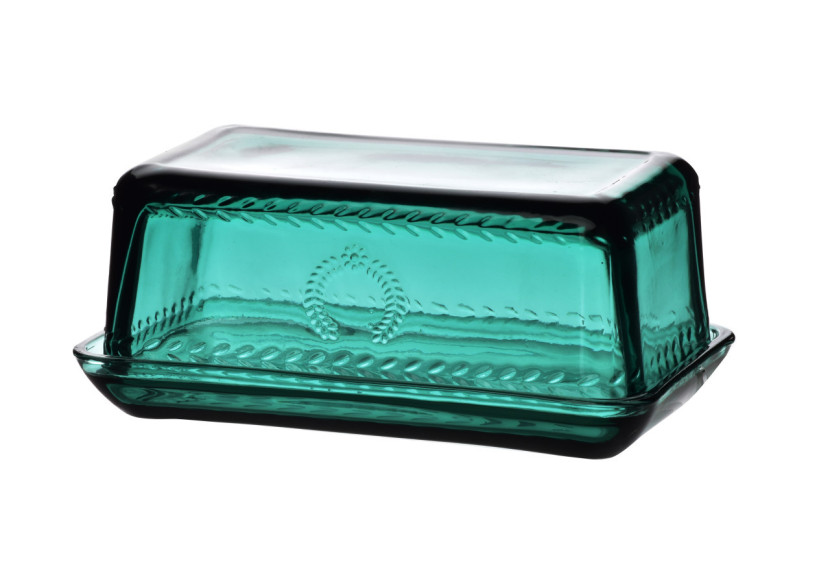 Beurrier en verre ECILA DARK - 17x9,7x7,5cm couleur vert foncé - HTID9949-PROM - Allesken Beurrier en verre ECILA DARK - 17x9,7x7,5cm couleur vert foncé - HTID9949-PROM - Allesken