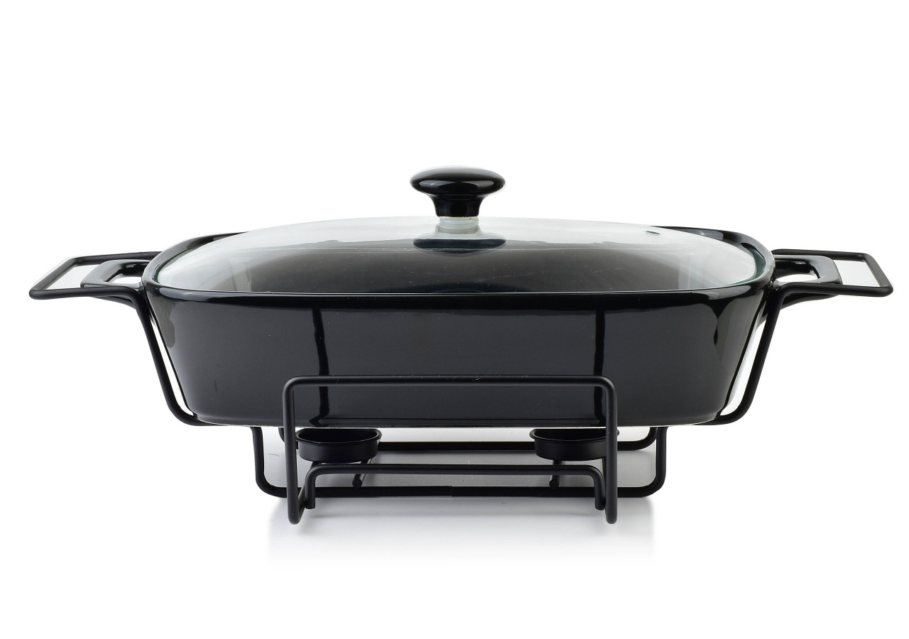 Plat chauffant MODERN KITCHEN - 2,1L en céramique 38,5x22x17cm - HTN3164-PROM - Allesken