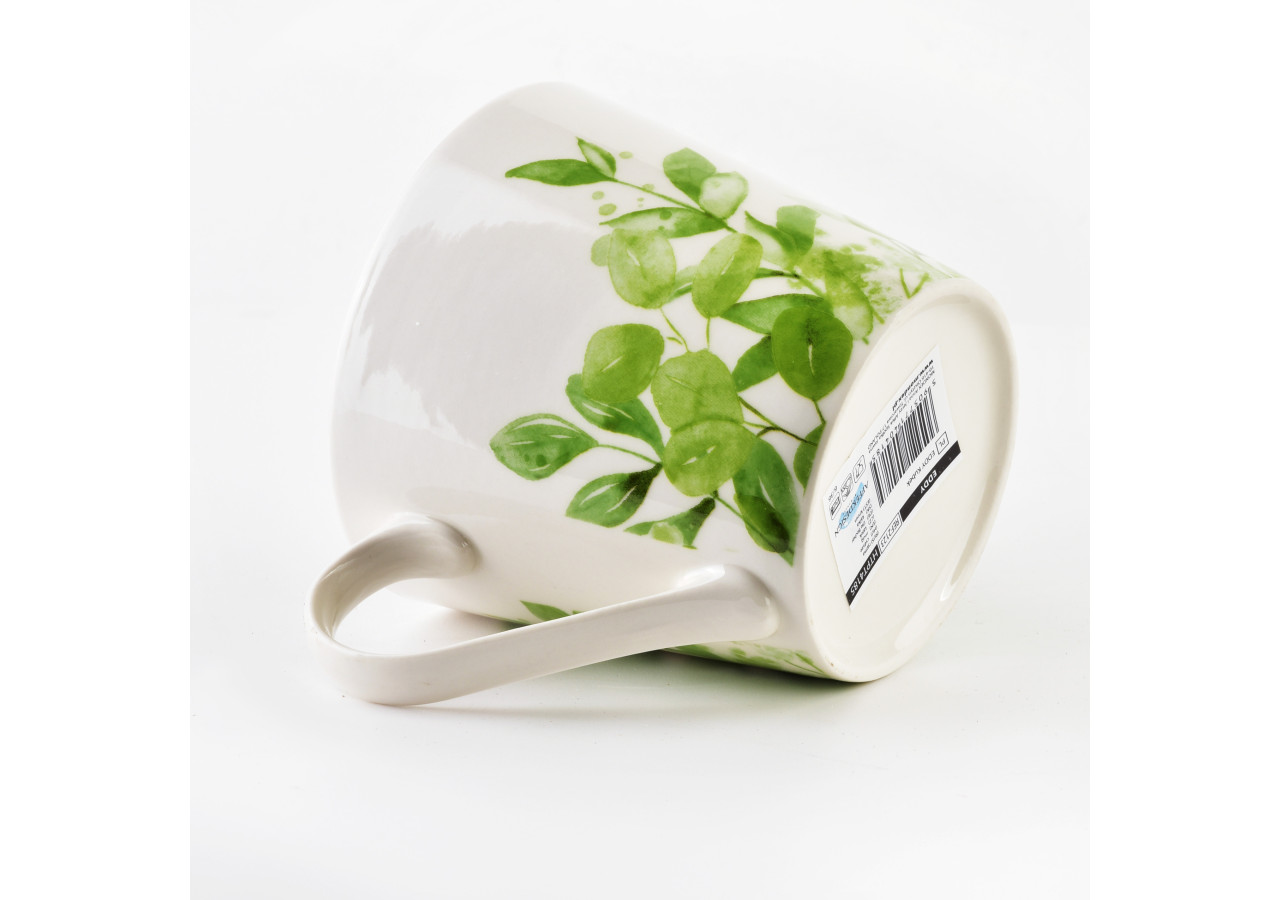 Mug EDDY - Porcelaine blanche 400ml 9,8x13xh9cm - HTPT4185 - Affekdesign By Mondex