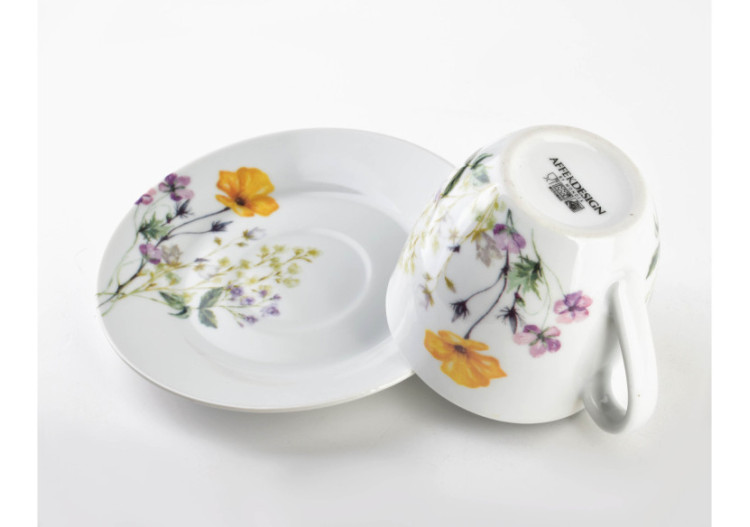 Ensemble JOY de 6 tasses avec soucoupe - 250ml - HTTC5595-PROM - Mondex 2