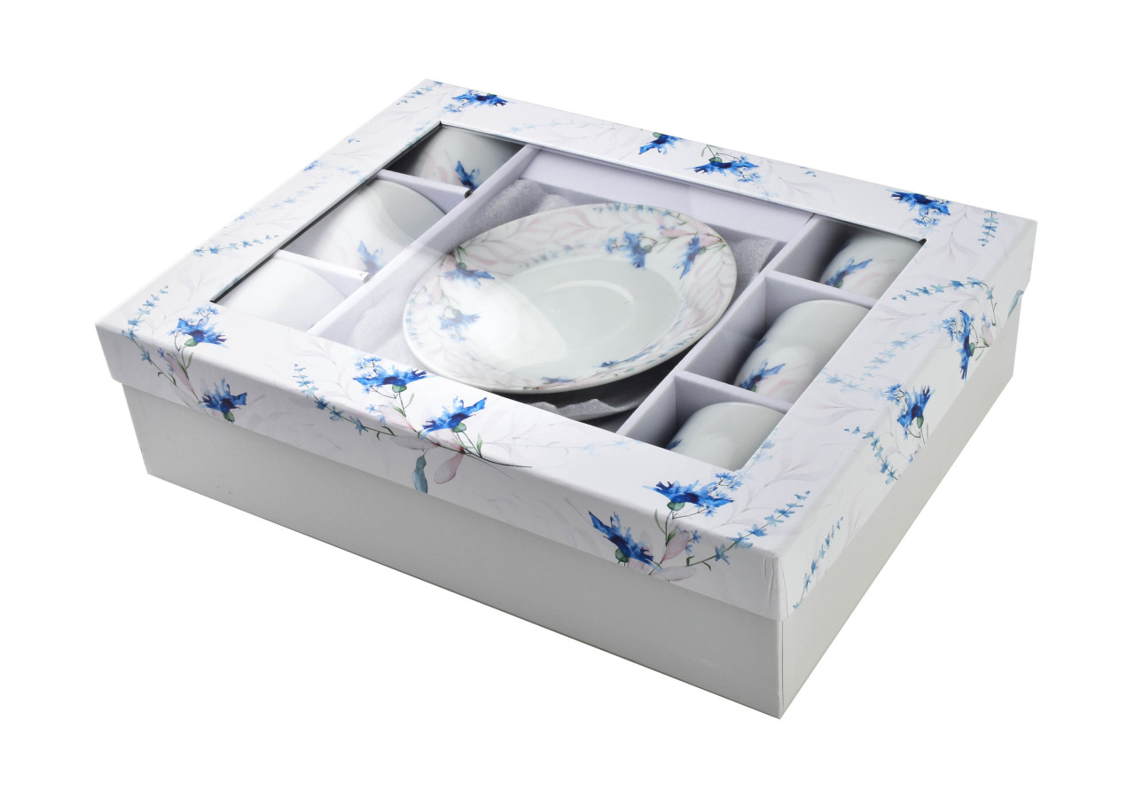 Service de Tasses JOY - 6 tasses avec soucoupes 250 ml - HTTC5649-PROM - Mondex