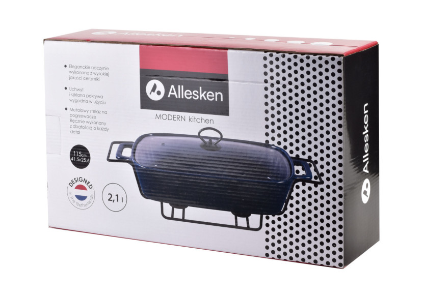 Naczynie MODERN KITCHEN - 2,1L avec réchaud 41,5x25,6xh15cm - HTN5540-PROM - Allesken Naczynie MODERN KITCHEN - 2,1L avec réchaud 41,5x25,6xh15cm - HTN5540-PROM - Allesken