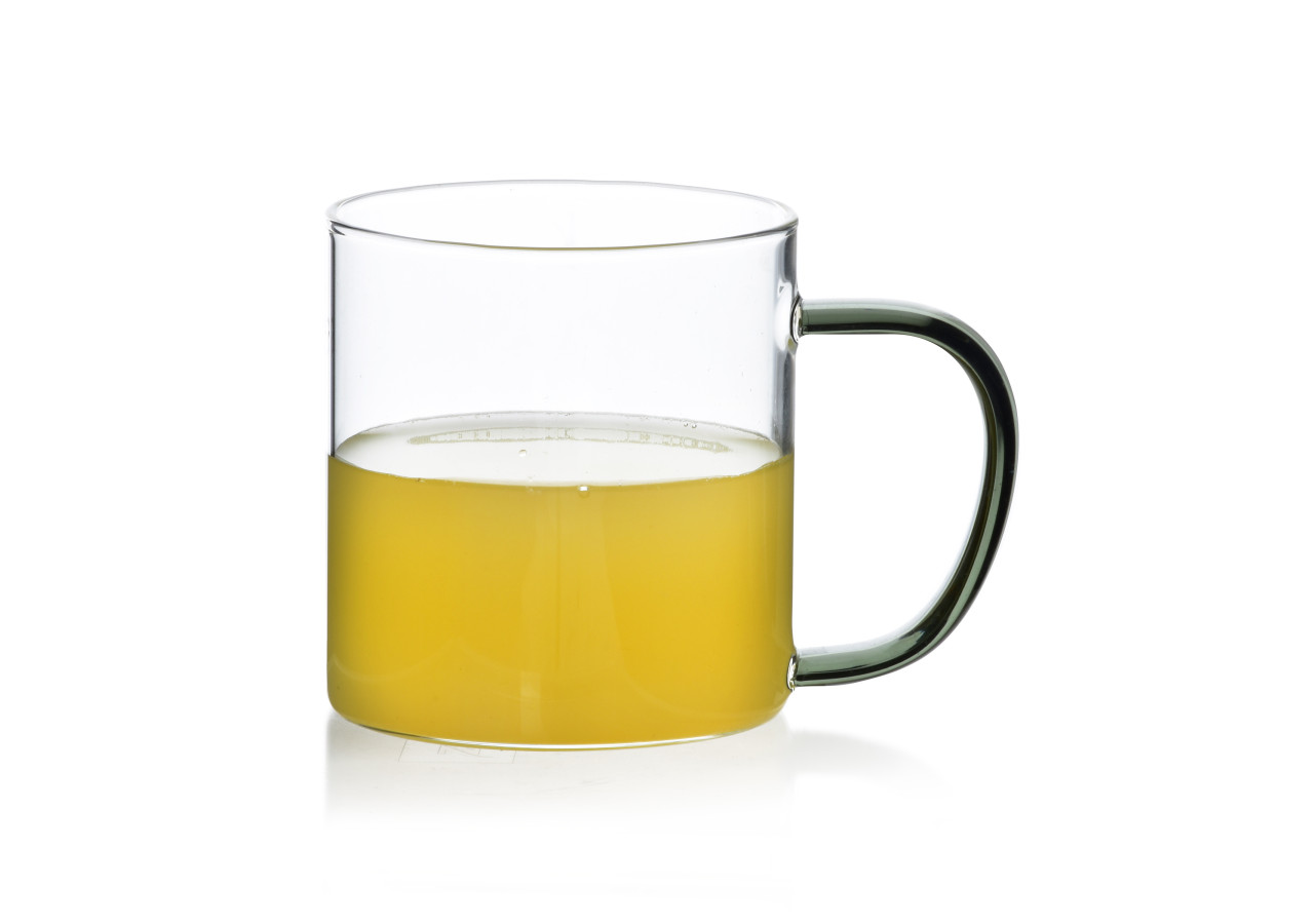 Mug PETER BLACK - Verre borosilicate 450ml 8,3x12,5xh9cm - HTID8381 - Allesken
