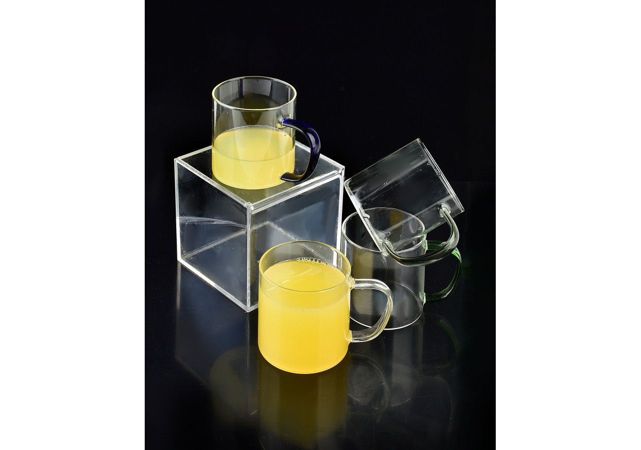 Mug PETER GREEN - Verre borosilicate 450ml 8,3x12,5xh9cm - HTID8404 - Allesken