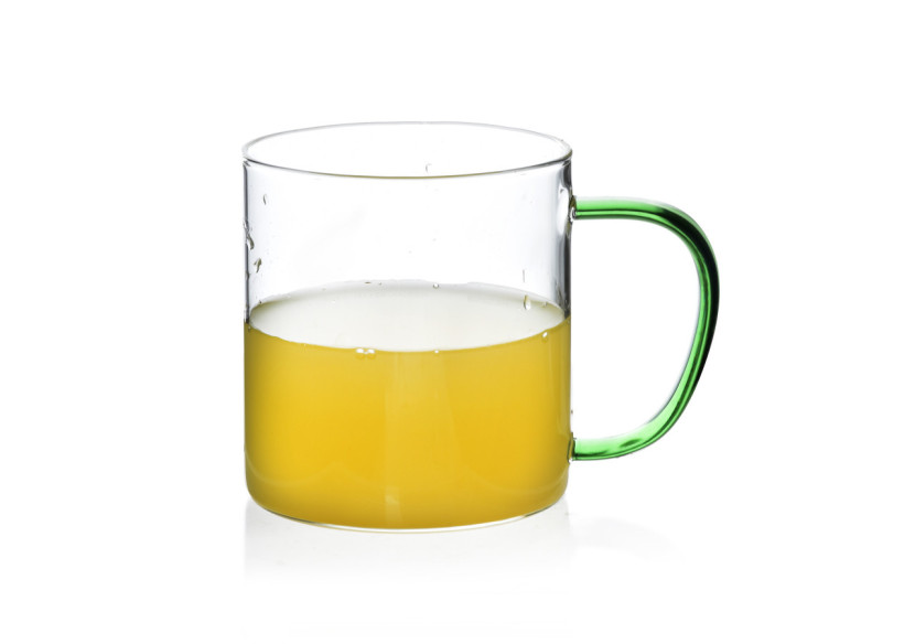 Mug PETER GREEN - Verre borosilicate 450ml 8,3x12,5xh9cm - HTID8404 - Allesken Mug PETER GREEN - Verre borosilicate 450ml 8,3x12,5xh9cm - HTID8404 - Allesken