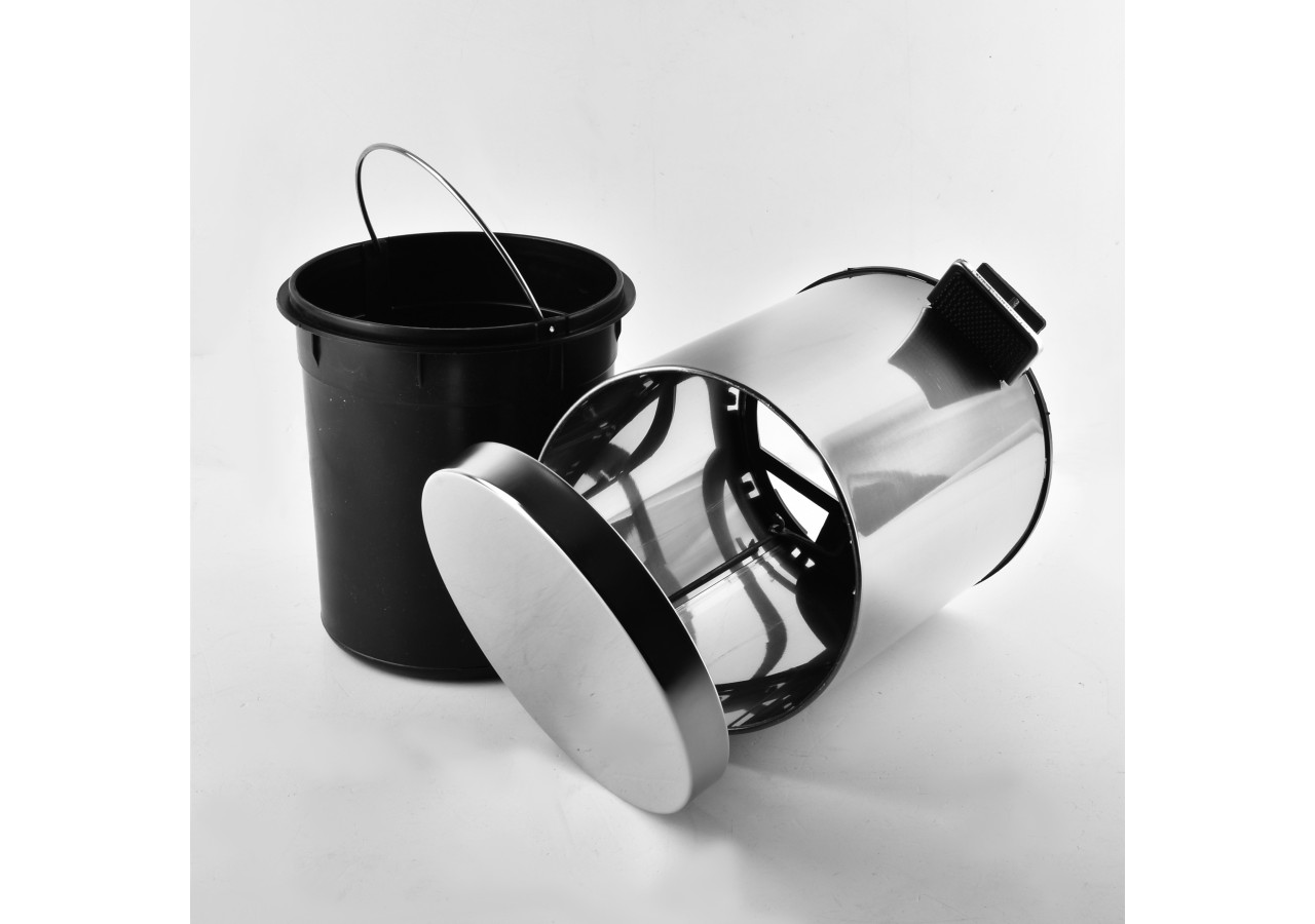 Poubelle ZAC 5L - Design élégant 20x27cm - HTUA7841 - Bathlab By Mondex