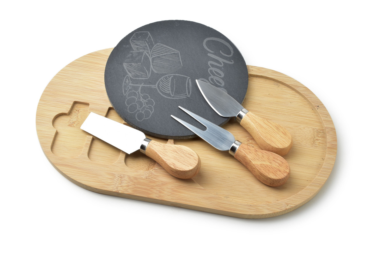 Planche à Servir MODERN KITCHEN - Bois et Ardoise 30x18x1cm - HTXD9883-PROM - Mondex