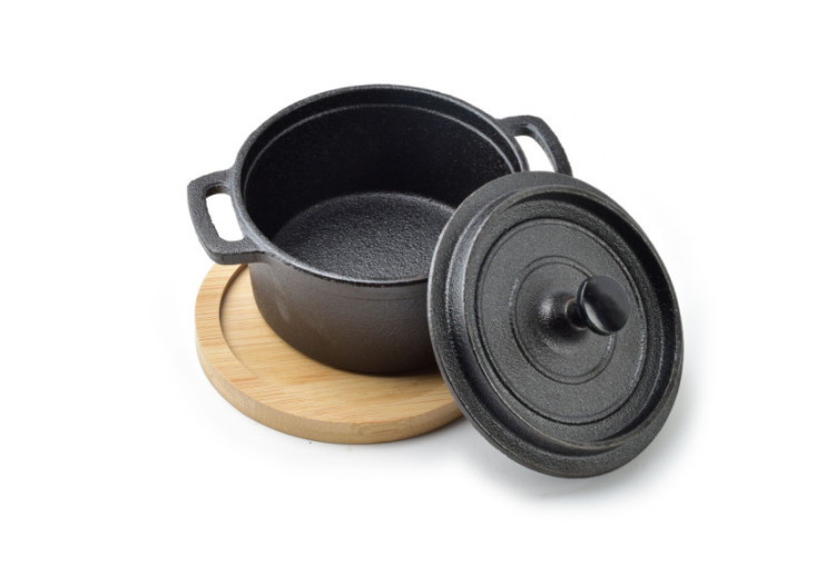 Mini Cocotte en fonte LUXE - 14x11xh10cm - HTXD9968 - Mondex 2
