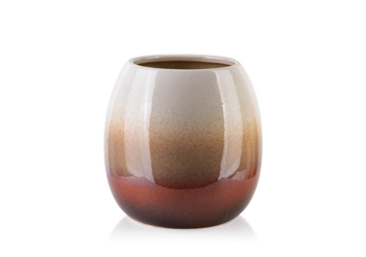 Vase YANDA GREY - Design exceptionnel 13x19xh19cm - HTTS4994 - Mondex