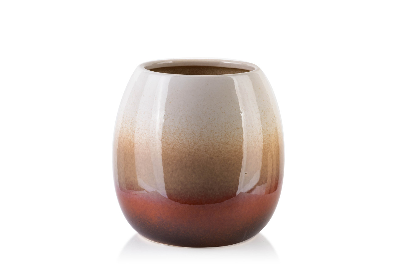 Vase YANDA GREY - Design exceptionnel 13x19xh19cm - HTTS4994 - Mondex