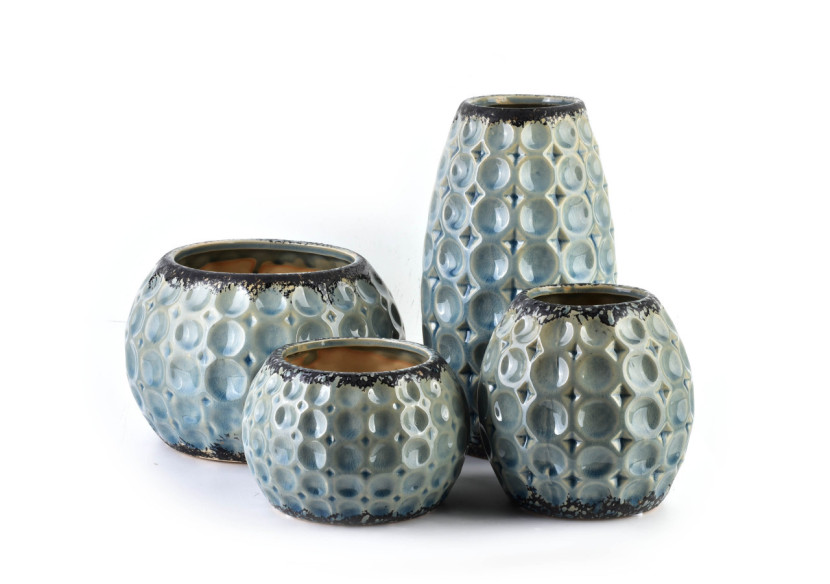 Vase DIVINE - Céramique 13,5 x 13,5 x 13 cm - HTTS5205 - Mondex