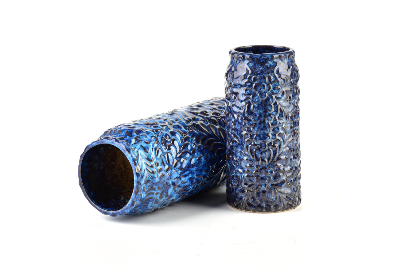 Vase en céramique YANDA DARK - 8,5 x H21 cm - HTTS9616 - Mondex