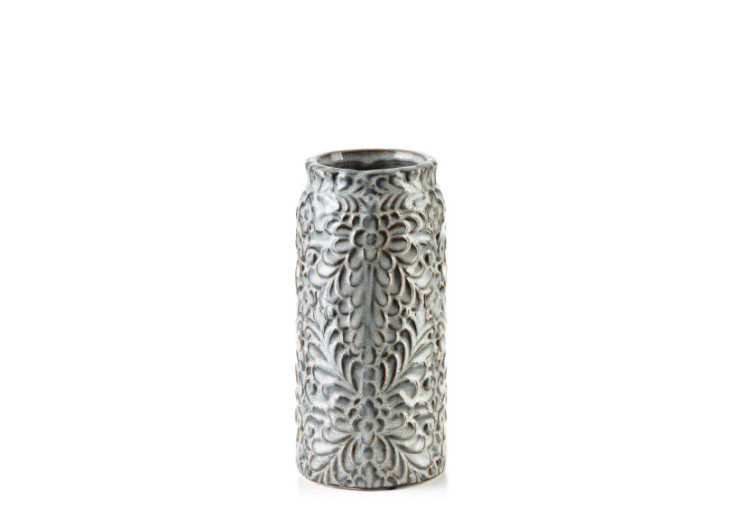 Vase YANDA BEIGE - Céramique 8,5xH21cm - HTTS9623 - Mondex