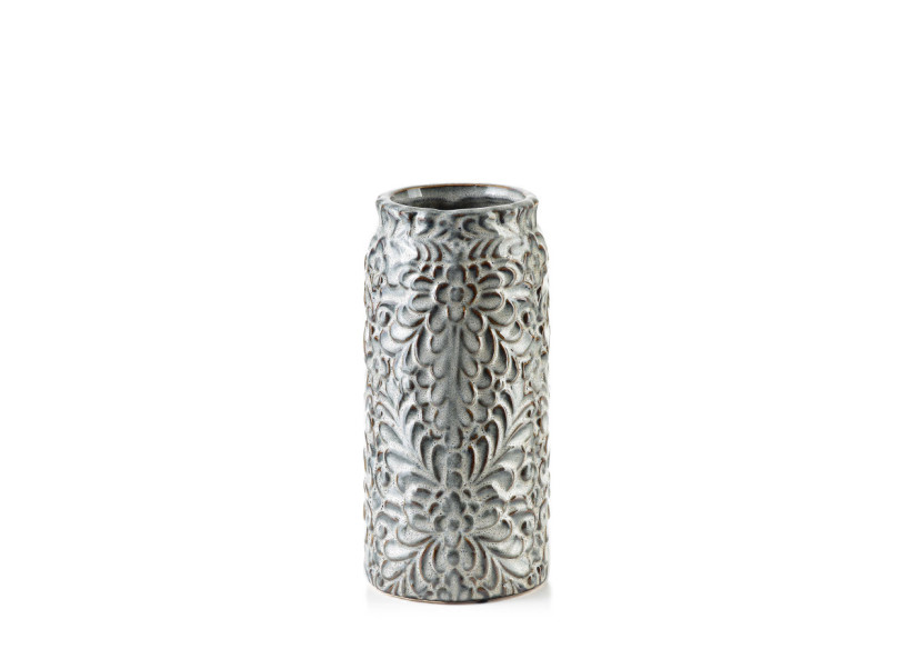 Vase YANDA BEIGE - Céramique 8,5xH21cm - HTTS9623 - Mondex Vase YANDA BEIGE - Céramique 8,5xH21cm - HTTS9623 - Mondex