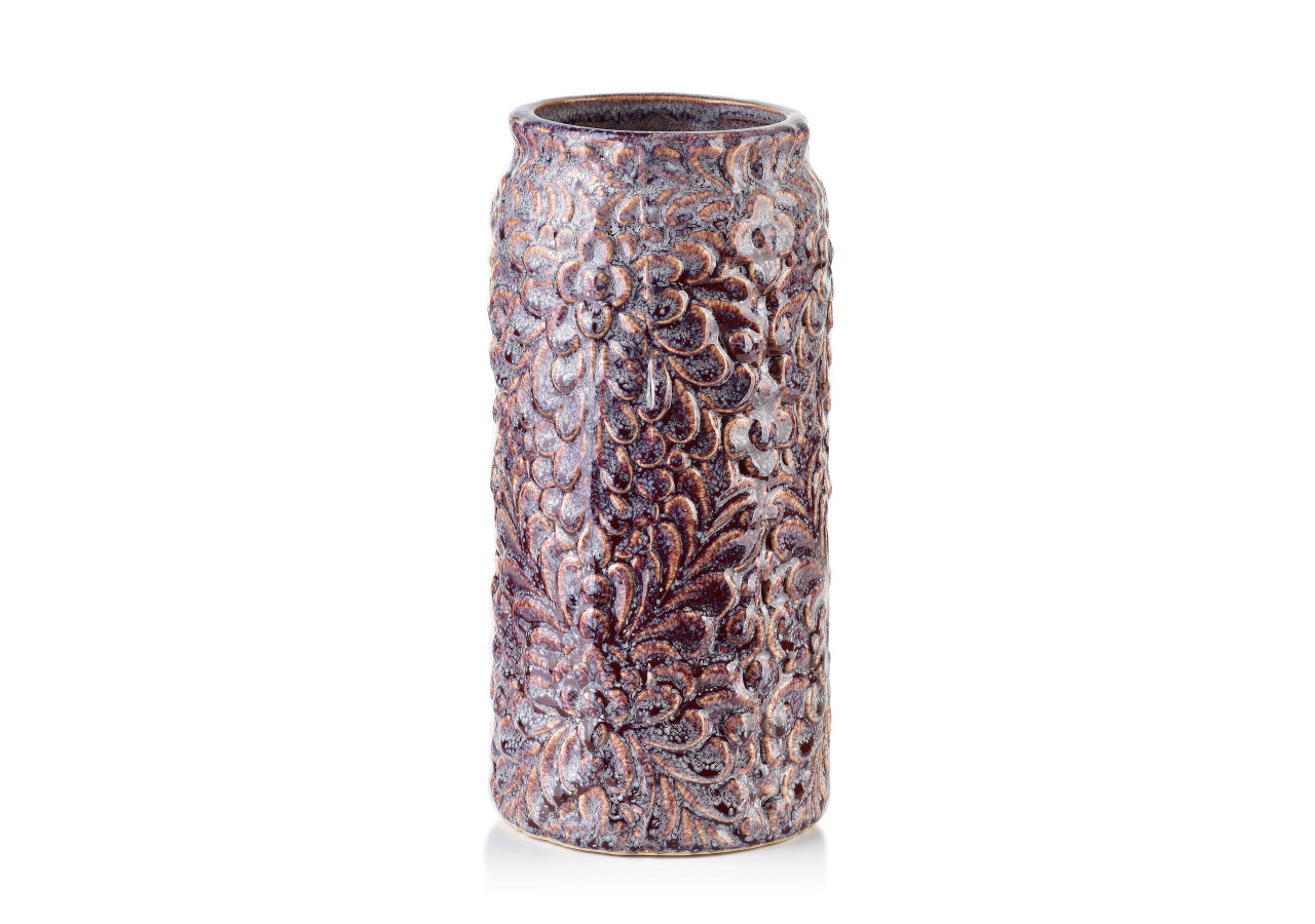 Vase YANDA PINK - Céramique 10,5xH26cm - HTTS9630 - Mondex