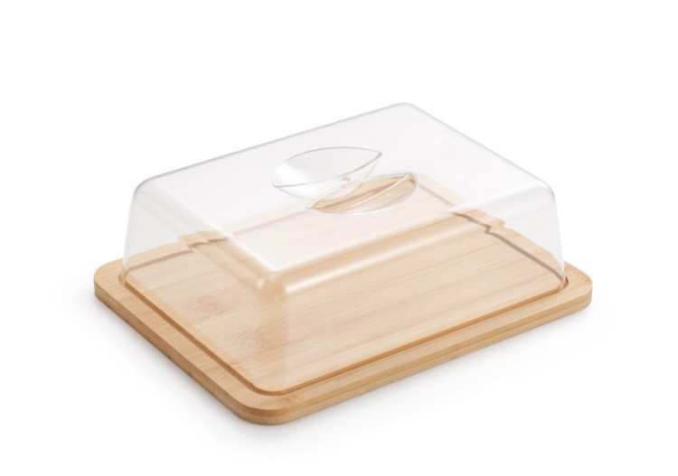 Plateau rectangulaire MODERN KITCHEN - 24 x 18 x 7,7 cm avec couvercle en bambou - HTXD0124 - Allesken