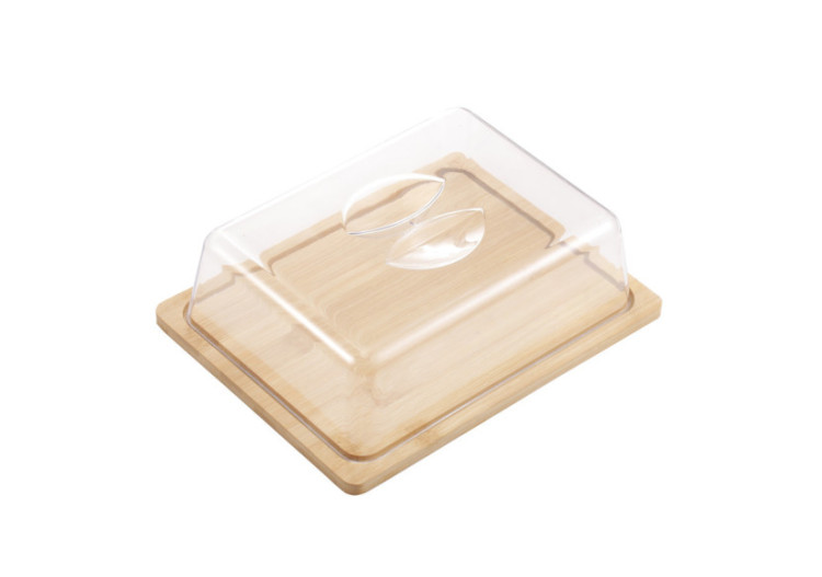 Plateau rectangulaire MODERN KITCHEN - 24 x 18 x 7,7 cm avec couvercle en bambou - HTXD0124 - Allesken 2