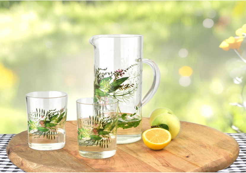 Ensemble de 6 verres IDYLLIC - 420ml avec motif floral - HTID1305-PROM - Allesken Ensemble de 6 verres IDYLLIC - 420ml avec motif floral - HTID1305-PROM - Allesken