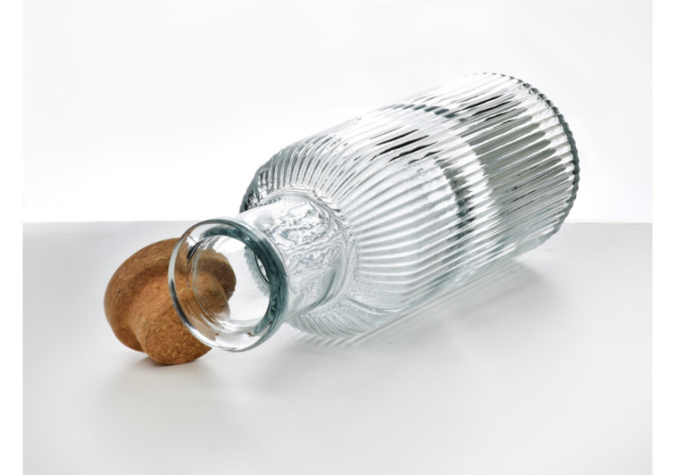 Bouteille HOLLIE CLEAR - Verre 1L avec bouchon - HTID1367 - Allesken 2