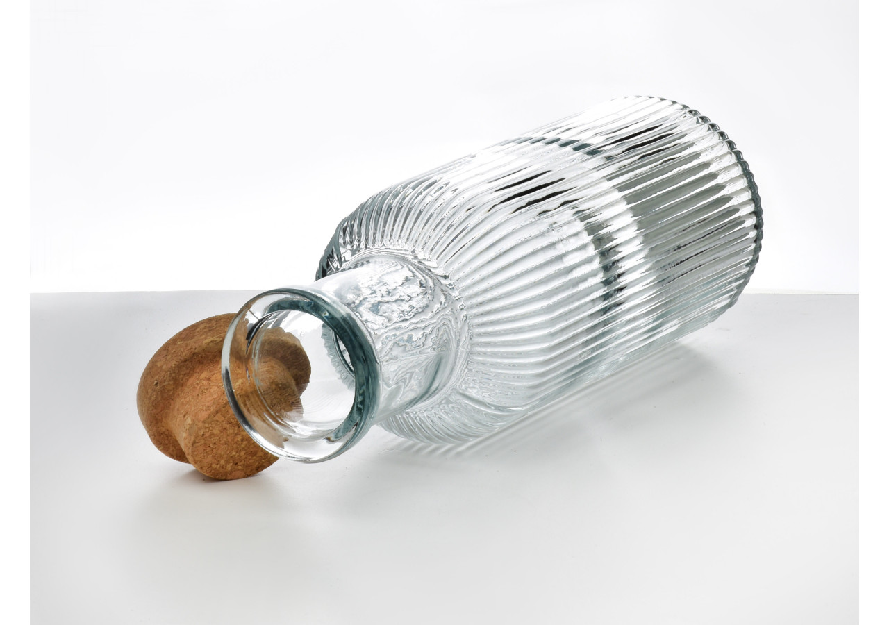 Bouteille HOLLIE CLEAR - Verre 1L avec bouchon - HTID1367 - Allesken