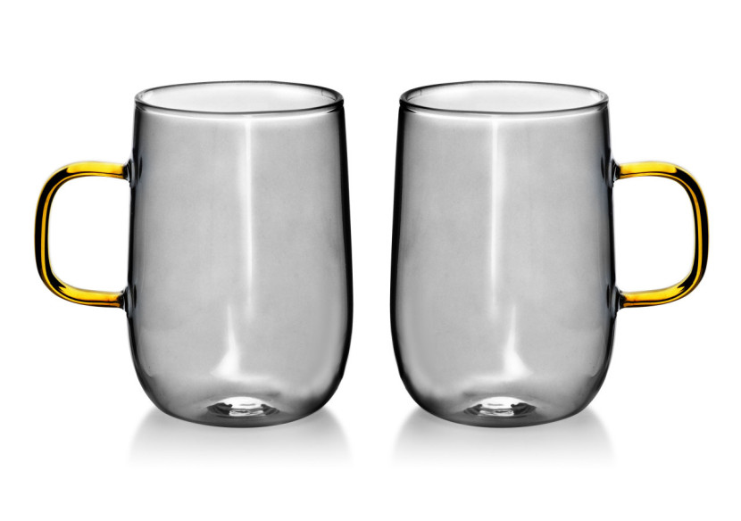 Ensemble de 2 Tasses Thermiques PETER - 400ml en verre borosilicaté - HTID0348-PROM - Affekdesign By Mondex Ensemble de 2 Tasses Thermiques PETER - 400ml en verre borosilicaté - HTID0348-PROM - Affekdesign By Mondex