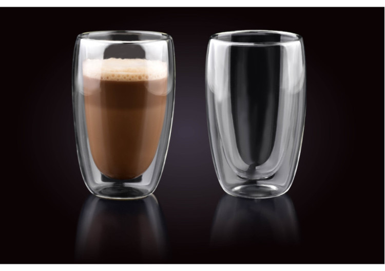 Ensemble de 2 Verres PETER - 450ml avec double paroi - HTID1797-PROM - Affekdesign By Mondex 2