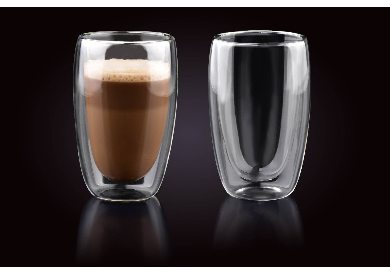 Ensemble de 2 Verres PETER - 450ml avec double paroi - HTID1797-PROM - Affekdesign By Mondex